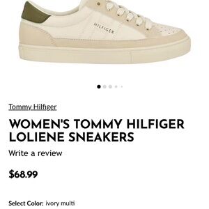 Tommy Hilfiger Women's Cream and Tan Sneakers size 7 -excellent condition